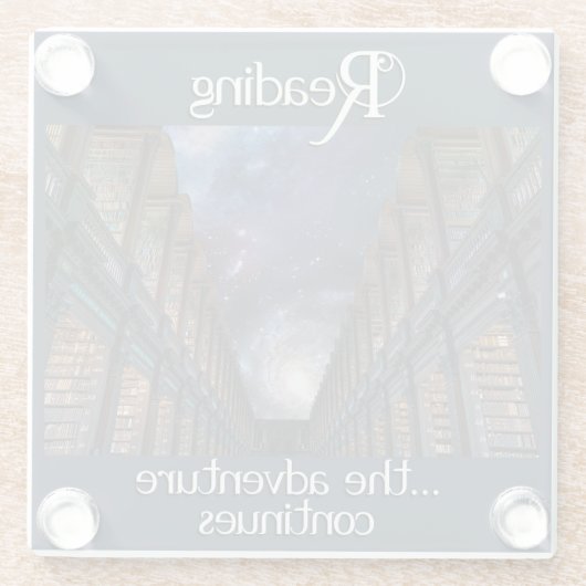 Dessous-de-verre En Verre Lecture, l'aventure continue (Dos)