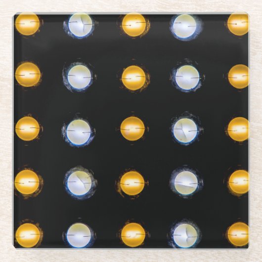 Dessous-de-verre En Verre LED, fermer l'arrière - plan abstrait. (Devant)