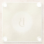 Dessous-de-verre En Verre Léger or iridescente texture arrière - plan (Dos)