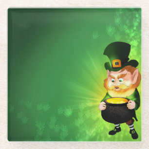 Dessous-de-verre En Verre Leprechaun