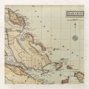 Dessous-de-verre En Verre Les Bahamas