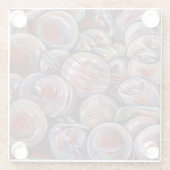 Dessous-de-verre En Verre Les balles de Noël rouges (Dos)