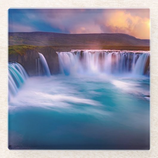 Dessous-de-verre En Verre Les cascades (Devant)