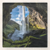 Dessous-de-verre En Verre Les cascades | Cascade islandaise (Devant)