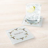 Dessous-de-verre En Verre Les colibris d'Allen (Incliné)