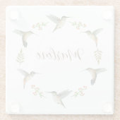 Dessous-de-verre En Verre Les colibris d'Allen (Dos)