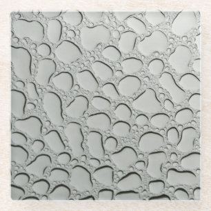 Dessous-de-verre En Verre Les gouttes de pluie sur le toit de verre