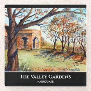 Dessous-de-verre En Verre Les jardins de la vallée Harrogate par Farida Gree
