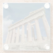 Dessous-de-verre En Verre Les monuments | Le Parthénon, Grèce (Dos)