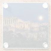 Dessous-de-verre En Verre Les monuments | Parthénon Athènes, Grèce (Dos)