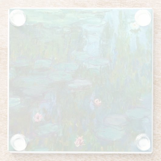 Dessous-de-verre En Verre Les nymphéas de Claude Monet (Dos)