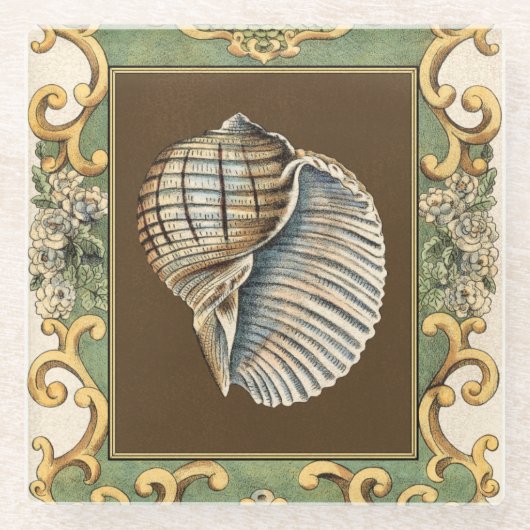 Dessous-de-verre En Verre Les petites coquilles de sirène (Devant)