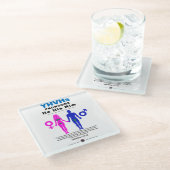 Dessous-de-verre En Verre Les pronouns du YHVH (Incliné)