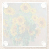 Dessous-de-verre En Verre Les tournesols de Monet (Dos)