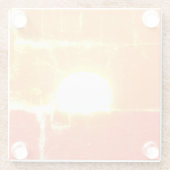 Dessous-de-verre En Verre Lever du soleil sur le feu (Dos)
