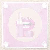 Dessous-de-verre En Verre Lèvres (Dos)