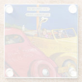 Dessous-de-verre En Verre L'Exposition universelle ou le buste (Dos)