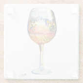 Dessous-de-verre En Verre L'histoire du vin (Dos)