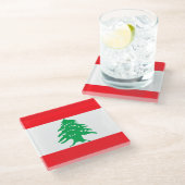 Dessous-de-verre En Verre Liban (Incliné)