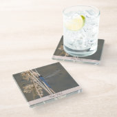 Dessous-de-verre En Verre libellule bleue (Incliné)
