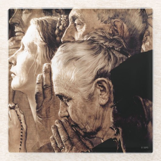 Dessous-de-verre En Verre Liberté de culte (Devant)