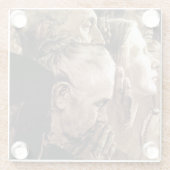 Dessous-de-verre En Verre Liberté de culte (Dos)