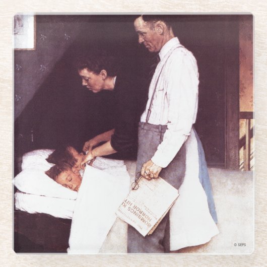 Dessous-de-verre En Verre Liberté de la peur (Devant)