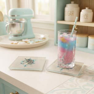 Dessous-de-verre En Verre Licorne