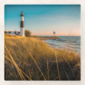 Dessous-de-verre En Verre Lighthouses | Big Sable Lighthouse Ludington (Devant)