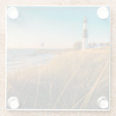 Dessous-de-verre En Verre Lighthouses | Big Sable Lighthouse Ludington (Dos)