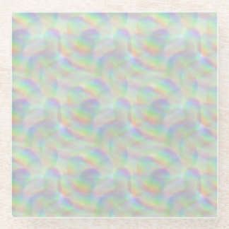 Dessous-de-verre En Verre lignes arc-en-ciel