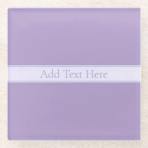 Dessous-de-verre En Verre Lila clair violet élégant personnalisable