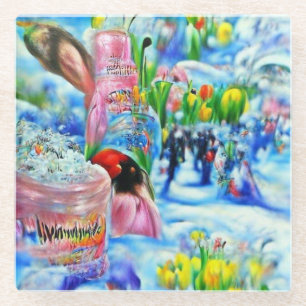 Dessous-de-verre En Verre Lilly