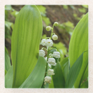 Dessous-de-verre En Verre Lily de la Vallée