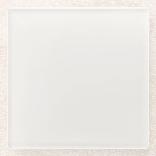 Dessous-de-verre En Verre Linge blanc, blanc cassé (Devant)