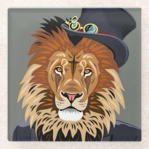 Dessous-de-verre En Verre Lion chic