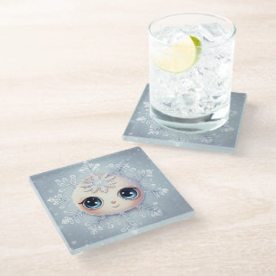 Dessous-de-verre En Verre Little Snowflake 1