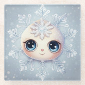Dessous-de-verre En Verre Little Snowflake 1 (Devant)