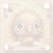Dessous-de-verre En Verre Little Turkey 3 (Dos)