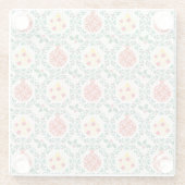 Dessous-de-verre En Verre Lively Christmas Floral Coaster (Dos)