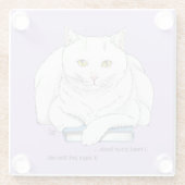 Dessous-de-verre En Verre Livre (Dos)