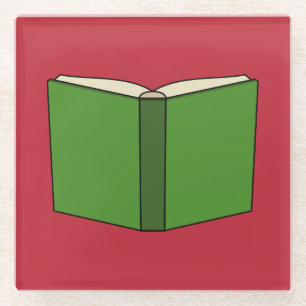 Dessous-de-verre En Verre Livre vert de dessin
