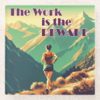 L'Oeuvre Est La Récompense Femme Runner Mountains