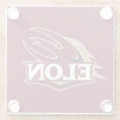 Dessous-de-verre En Verre Logo Elon Phoenix (Dos)