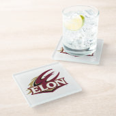 Dessous-de-verre En Verre Logo Elon Phoenix (Incliné)