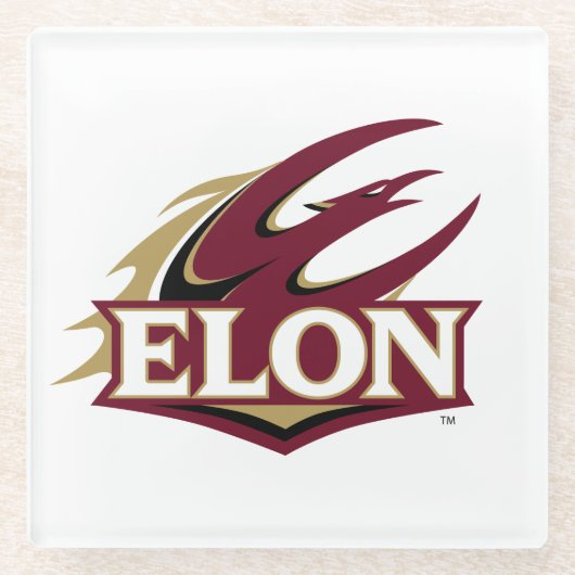 Dessous-de-verre En Verre Logo Elon Phoenix (Devant)