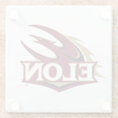 Dessous-de-verre En Verre Logo Elon Phoenix (Dos)