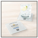 Dessous-de-verre En Verre Logo personnalisé professionnel QR Code Téléphone<br><div class="desc">Classique et simple — Votre logo d'entreprise et votre code QR ainsi que votre numéro de téléphone (ou votre texte) sur ce beau dessous de verre en verre fonctionnel. Vous pouvez faire correspondre la couleur de votre texte et de votre code QR aux couleurs de votre entreprise. Créez et augmentez...</div>