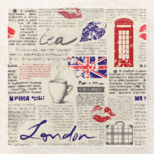 Dessous-de-verre En Verre Londres, Angleterre