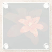 Dessous-de-verre En Verre Lonely Lily Flower (Dos)